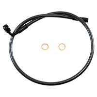 Magnum - Magnum Black Pearl Designer Series ABS Front Upper Brake Line - 12mm. 90deg. Banjo - 30in. - AS478030 - Image 1