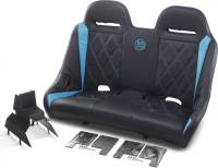 BS Sand - BS Sand Extreme Front/Rear Bench Seat - Diamond - Black/Titanium Blue - EXBETBBDC - Image 2