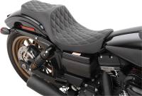 Drag Specialties - Drag Specialties Predator III Seat - Double Diamond - Silver Thread - 0803-0603 - Image 2