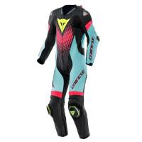 Dainese - Dainese Laguna Seca 6 Perforated One-Piece Leather Racing Suit - 2015100061-30O-56 - Black/Water/Fuxia - 56 - Image 1