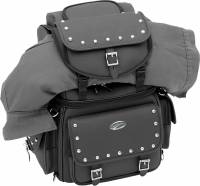 Saddlemen - Saddlemen BR3400EX/S Combination Backrest, Seat and Sissy Bar Bag with Studs - 3515-0121 - Image 2