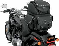 Saddlemen - Saddlemen BR3400EX/S Combination Backrest, Seat and Sissy Bar Bag with Studs - 3515-0121 - Image 5