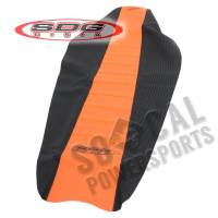 SDG - SDG 9-Pleat Gripper Seat Cover - Orange/Black - 96340OK - Image 2
