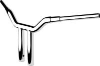 LA Choppers - LA Choppers One-Piece Kage Fighter Handlebar - 12in. Rise -  Chrome - LA-7343-12 - Image 2