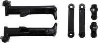Ciro - Ciro Driver Floorboard Highway Peg Mounts - Black - 60120 - Image 1
