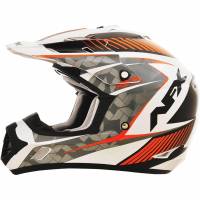 AFX - AFX FX-17 Factor Helmet - 01104523 - Pearl White/Safety-Orange Gloss Factor - Medium - Image 1