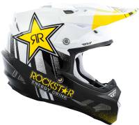 Fly Racing - Fly Racing F2 Carbon MIPS Rockstar Helmet - 73-4077-6 - Rockstar Black/White - Medium - Image 4