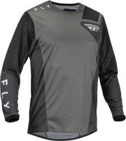 Fly Racing - Fly Racing Kinetic Jet Jersey - 376-523L - Gray/Dark Gray/Black - Large - Image 1