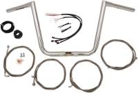 LA Choppers - LA Choppers 10in. Ape Hanger Handlebar Kit - Chrome - LA-7312KT1-61 - Image 1