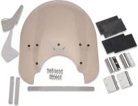 Slipstreamer - Slipstreamer 17in. Classic Windshield with Chrome Hardware - 17in. x 23in. - Smoke - SS-30-17TQ - Image 2