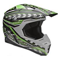 Zoan - Zoan Synchrony MX Monster Graphics Helmet - 521-124 - Black/Green - Small - Image 1