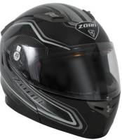 Zoan - Zoan Flux 4.1 Commander Graphics Snow Helmet with Double Lens Shield - 137-128SN - Silver - Small - Image 1