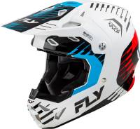 Fly Racing - Fly Racing Formula Cp Slice Helmet - 73-0052M - White/Red/Cyan - Medium - Image 1