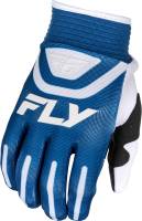 Fly Racing - Fly Racing F-16 Youth Gloves - 378-913YS - Dark Blue/White - Small - Image 1