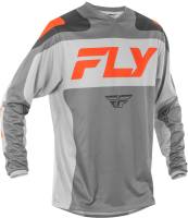 Fly Racing - Fly Racing F-16 Riding Jersey - 378-921L - Gray/Orange - Large - Image 1