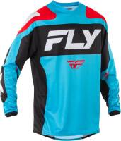 Fly Racing - Fly Racing F-16 Riding Jersey - 378-924L - Cyan/Black/White - Large - Image 1