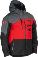 Fly Racing - Fly Racing Racing Carbon Jacket - 470-5201L - Gray/Red - Large - Image 1