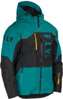 Fly Racing - Fly Racing Racing Carbon Jacket - 470-5203X - Teal/Orange - X-Large - Image 1
