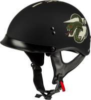 G-Max - G-Max HH-65 Dark1 Helmet with Peak - H965121045 - Matte Black/Bone - Medium - Image 1