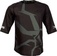 Moose Racing - Moose Racing MTB 3/4 Sleeve Jersey - 5020-0242 - Black - 2XL - Image 2