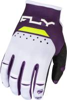 Fly Racing - Fly Racing Kinetic Reload Gloves - 377-511S - Deep Purple/White/Hi-Vis - Small - Image 1