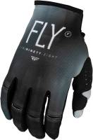 Fly Racing - Fly Racing Kinetic Prodigy Youth Gloves - 377-515YS - Black/Light Gray - Small - Image 1