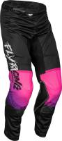 Fly Racing - Fly Racing Kinetic Mesh Khaos Youth Pants - 377-34022 - Black/Purple/Pink - 22 - Image 1