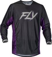 Fly Racing - Fly Racing Kinetic Mesh Rave Jersey - 377-310S - Black/Purple/Silver - Small - Image 1