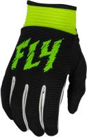 Fly Racing - Fly Racing F-16 Youth Gloves - 377-214YS - Black/Neon Green - Small - Image 1