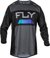 Fly Racing - Fly Racing Kinetic Reload Jersey - 377-520M - Charcoal/Black/Blue Iridium - Medium - Image 1