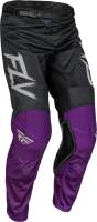 Fly Racing - Fly Racing Kinetic Mesh Rave Pants - 377-32034 - Black/Purple/Silver - 34 - Image 1