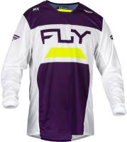 Fly Racing - Fly Racing Kinetic Reload Jersey - 377-521X - Deep Purple/White/Hi-Vis - X-Large - Image 1