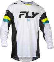 Fly Racing - Fly Racing Kinetic Prix Jersey - 377-423M - White/Black/Hi-Vis - Medium - Image 1