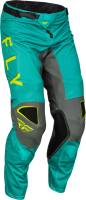 Fly Racing - Fly Racing Kinetic Mesh Kore Pants - 377-32636 - Hi-Vis/Teal/Gray - 36 - Image 1