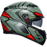 AGV - AGV K3 Decept Helmet - 2118381004010XL - Decept Matte Black/Green/Red - X-Large - Image 1