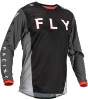 Fly Racing - Fly Racing Kinetic Kore Jersey - 376-420L - Black/Gray - Large - Image 1