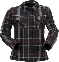 Z1R - Z1R Timberella Flannel Womens Shirt - 2840-0166 - Black/White - Small - Image 1