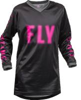 Fly Racing - Fly Racing F-16 Youth Jersey - 376-221YL - Black/Pink - Large - Image 1