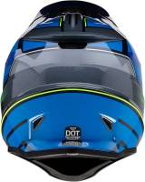 Z1R - Z1R Rise MC Helmet - 0110-7197 - Blue/Hi-Viz Yellow - X-Large - Image 4