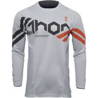 Thor - Thor Pulse Cube Jersey - 2910-6549 - Light Gray/Red Orange - Large - Image 1
