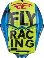 Fly Racing - Fly Racing Kinetic Scan Youth Helmet - F73-3492YS - Blue/Hi-Vis/Pink - Small - Image 3