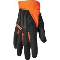 Thor - Thor Draft Gloves - 3330-6807 - Black/Orange - Small - Image 1