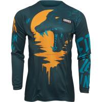 Thor - Thor Pulse Counting Sheep Youth Jersey - 2912-2083 - Teal/Tangerine - Small - Image 1