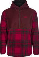 Fly Racing - Fly Racing Fly Half Zip Pullover Hoodie - 354-0022M - Red Plaid - Medium - Image 1