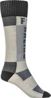 Fly Racing - Fly Racing MX Youth Socks - Thick - 350-0552Y - Gray/Black - OSFM - Image 1