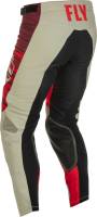 Fly Racing - Fly Racing Kinetic Wave Pants - 375-53230 - Light Gray/Red - 30 - Image 2