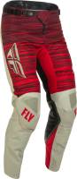 Fly Racing - Fly Racing Kinetic Wave Pants - 375-53240 - Light Gray/Red - 40 - Image 1