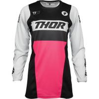 Thor - Thor Pulse Racer Womens Jersey - 2911-0199 - Black/Pink - Medium - Image 1
