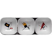 Marine Business - Marine Business Melamine Snack Set - REGATA - Set of 4 - Image 1
