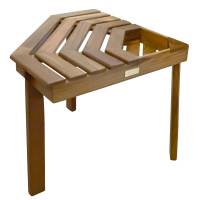 Whitecap - Whitecap Shower/Corner Stool - Teak - Image 3